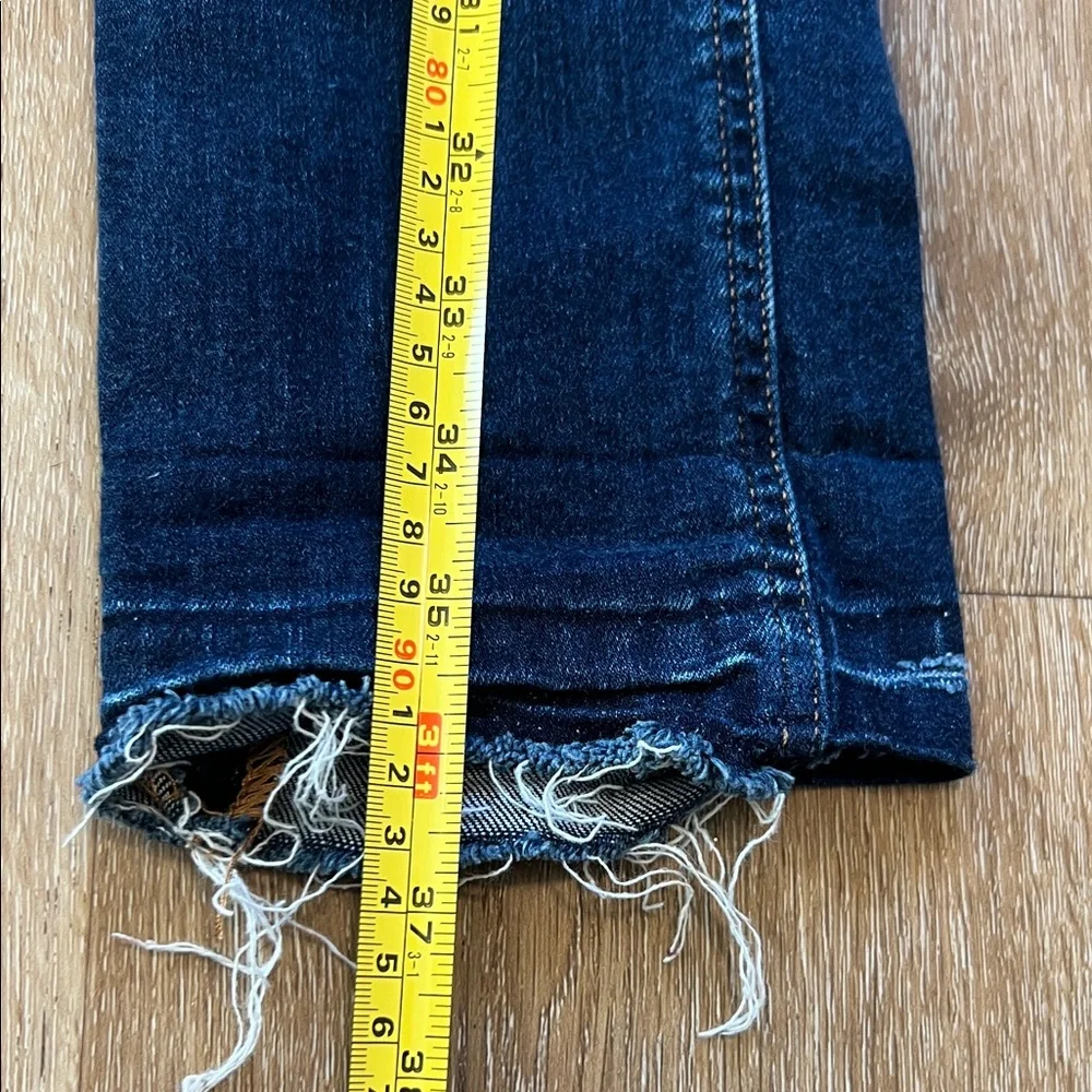 Miss Me Ankle Straight Distressed Blue Jeans Size 27